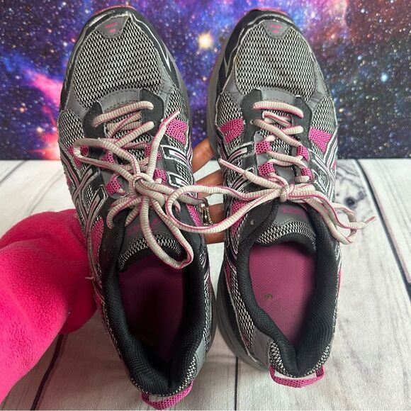 Asics Gel Venture 4 Trail Running Shoes Grey, Pink, Silver T383N Women Sz 11.5 - Picture 6 of 10
